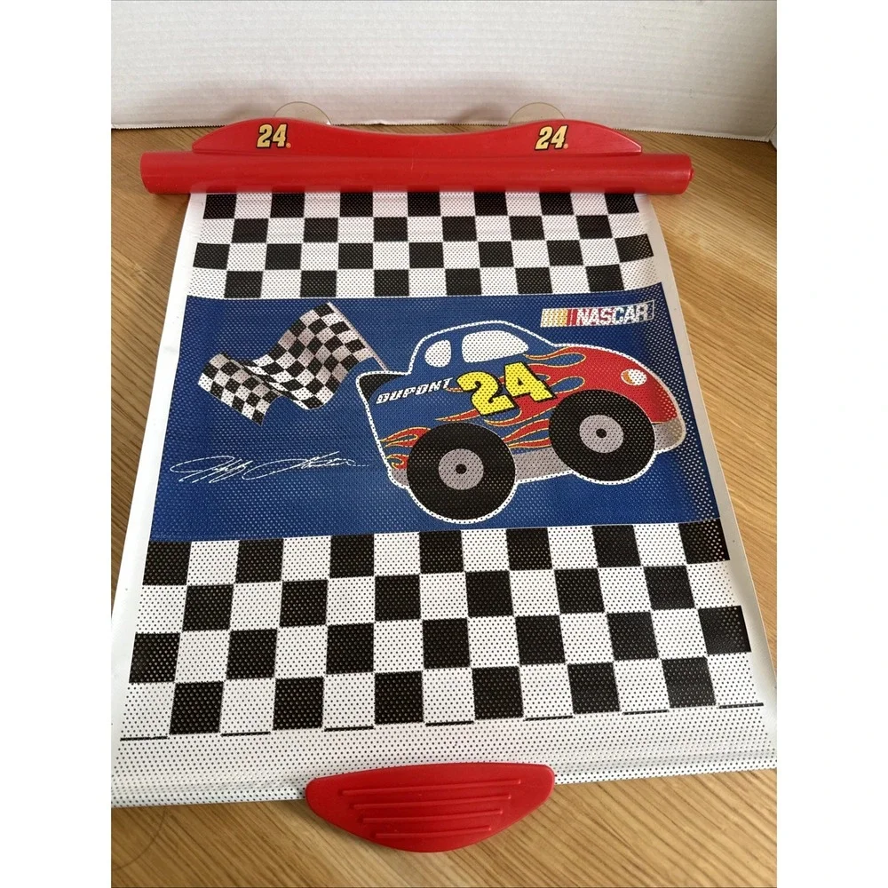 Vintage Jeff Gordon Pull Down Shade Cover For Car